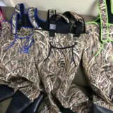 Womans ProSport Waders in Mossy Oak Shadow Grass with Neon Green Trim - ProSport Outdoors