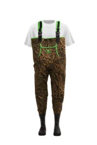 Mens ProSport Waders in Mossy Oak Shadow Grass with Green Trim